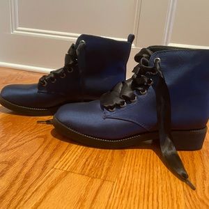 Navy blue boots & never worn. Women’s size 8